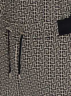Balmain Casual Monogram Jacquard Trousers