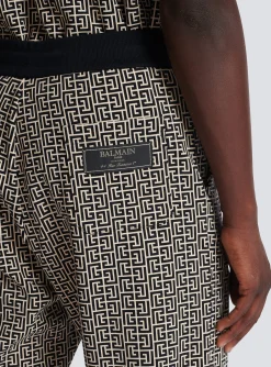 Balmain Casual Monogram Jacquard Trousers