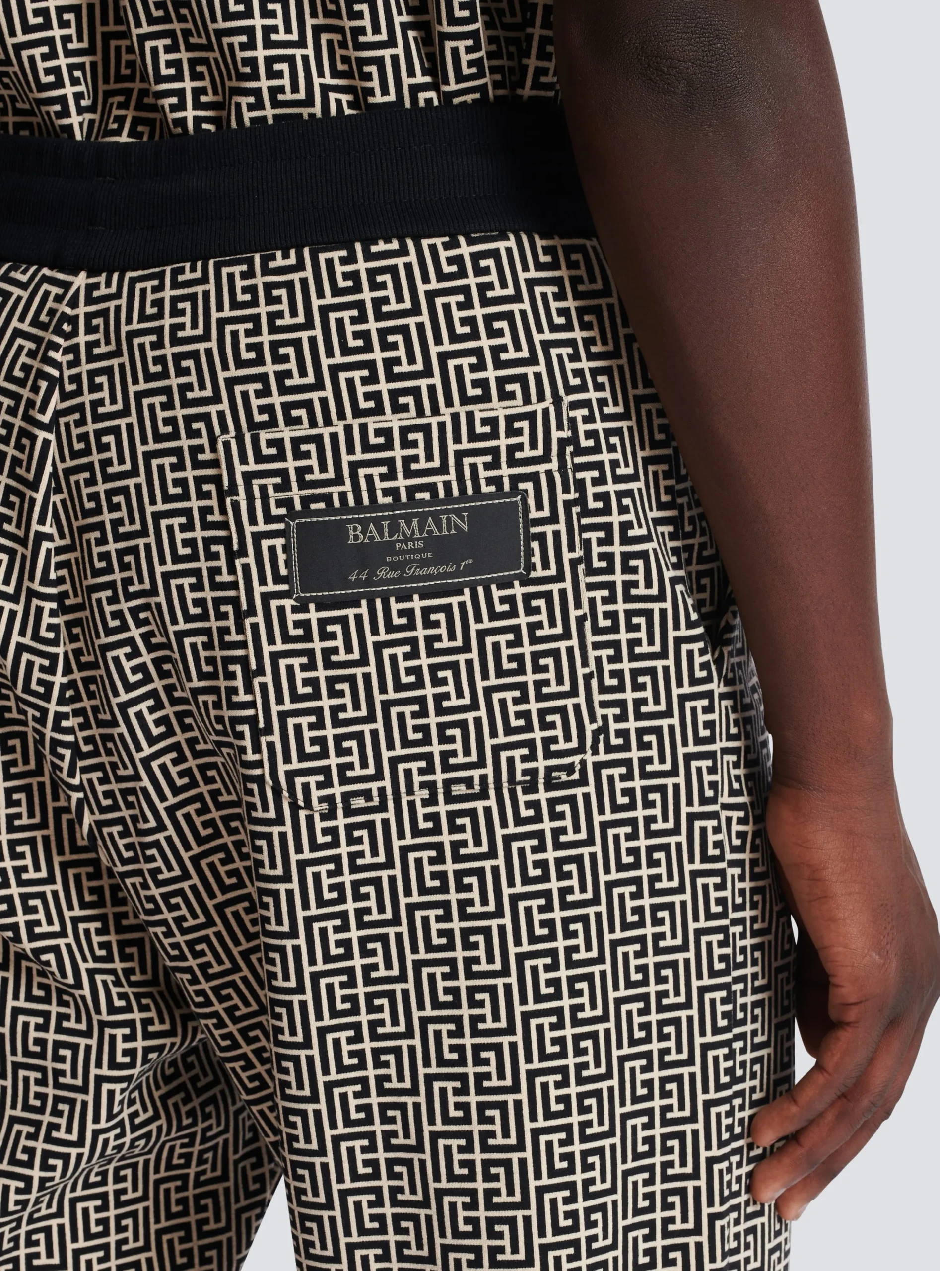 Balmain Casual Monogram Jacquard Trousers