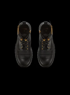 Women Balmain Charlie Leather Ranger Boots