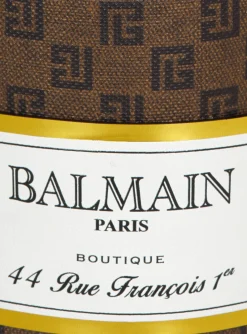Women Balmain Coffee Cup Minaudi&egrave;re In Mini Monogram Canvas