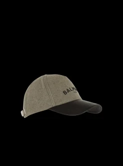Balmain Cotton Cap With Logo