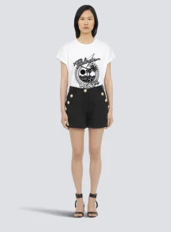Women Balmain Cotton Low-rise Shorts