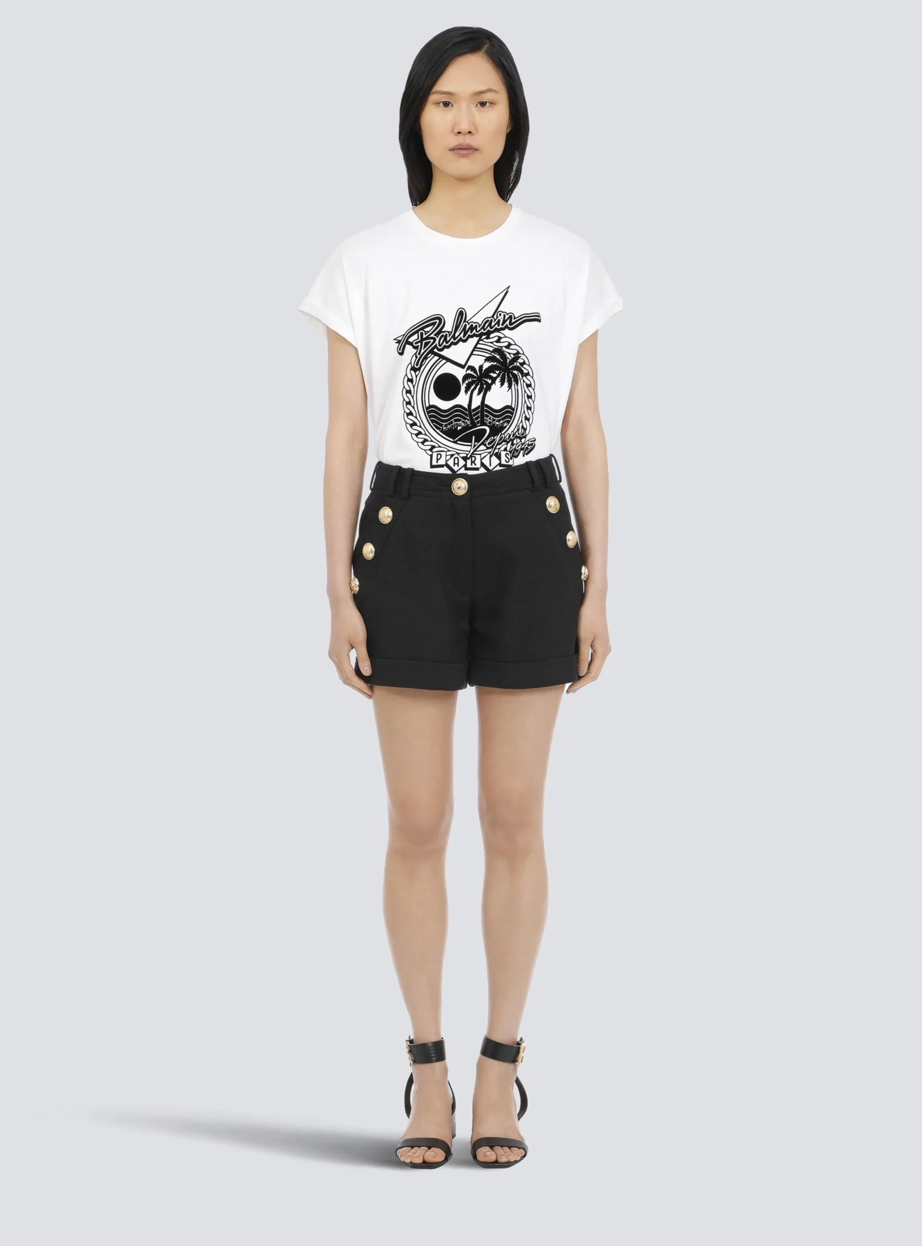 Women Balmain Cotton Low-rise Shorts