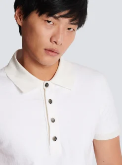 Balmain Cotton Piqu&eacute; Polo