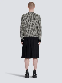 Balmain Cotton Sweatshirt With Monogram