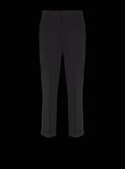 Balmain Crepe And Rhinestone Trousers
