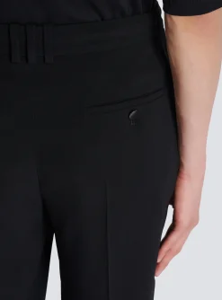 Balmain Crepe And Rhinestone Trousers