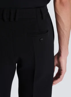 Balmain Crepe Straight-cut Trousers