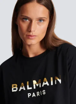 Women Balmain Cropped Paris T-shirt