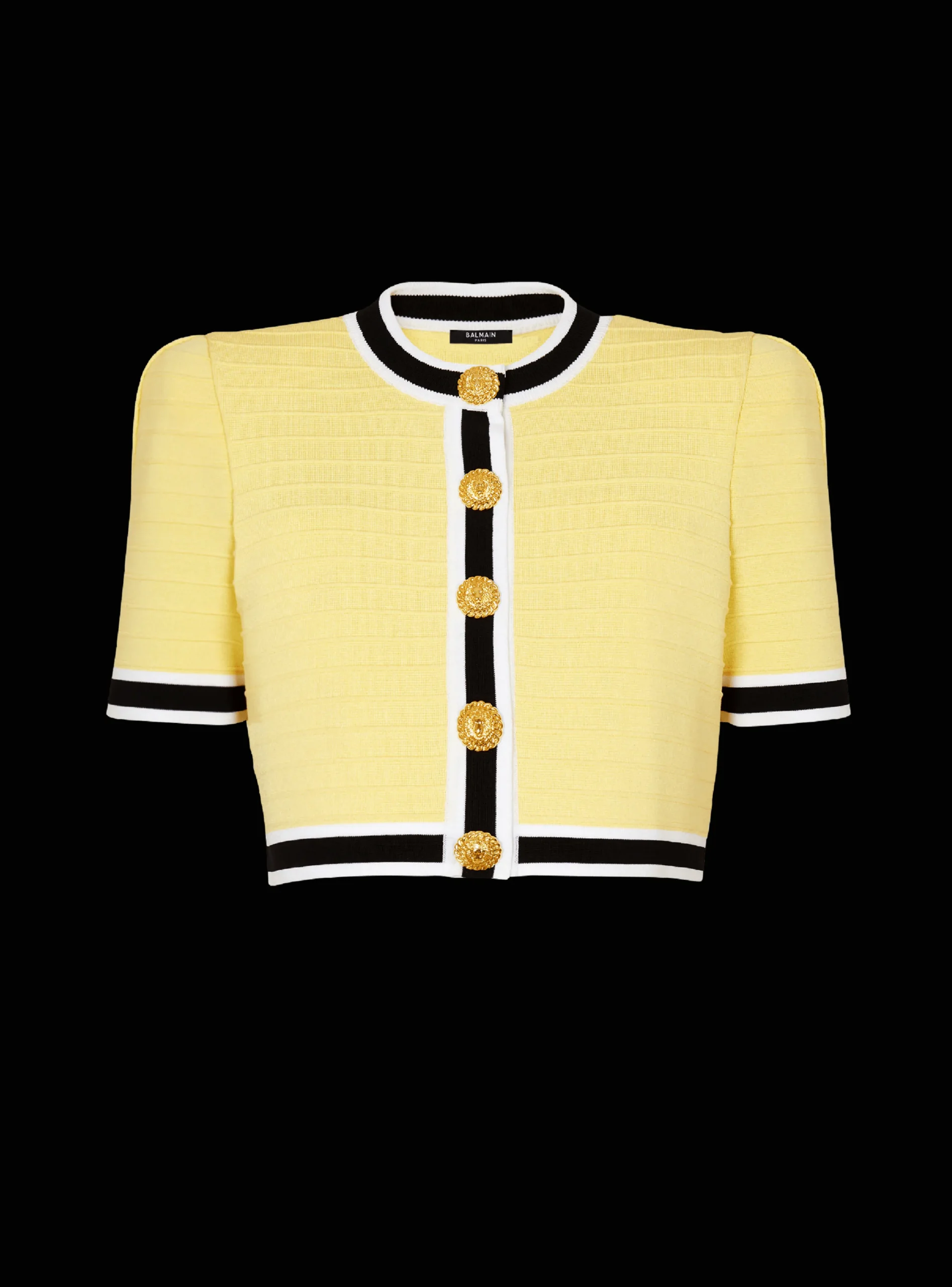 Women Balmain Cropped Knit Cardigan