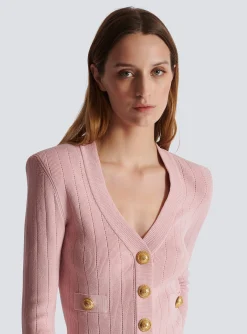Women Balmain Cropped Knit Cardigan