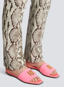 Women Balmain Dafne Patent Leather Mules