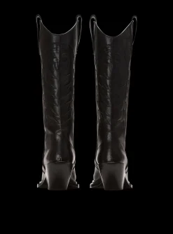 Balmain Dan Patchwork Leather Boots