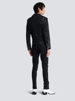 Balmain Denim Biker Jacket