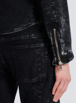 Balmain Denim Biker Jacket