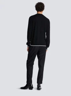 Balmain Diamond Paris Two-tone Jacquard Jumper