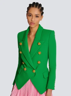 Women Balmain Double Crepe Suit Jacket