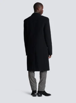 Balmain Double Face Wool And Cashmere Coat