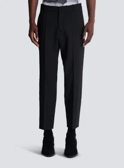Balmain Double Wool Crepe Trousers