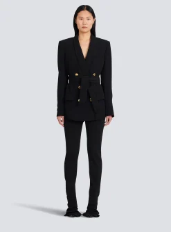 Women Balmain Double-breasted Fuchsia Eco-designed Blazer