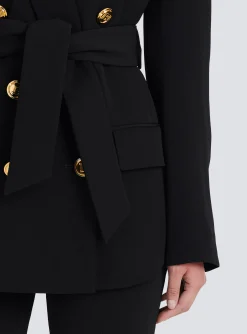 Women Balmain Double-breasted Fuchsia Eco-designed Blazer