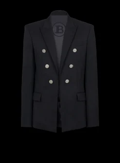 Balmain Double-breasted Wool Blazer
