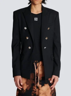 Balmain Double-breasted Wool Blazer