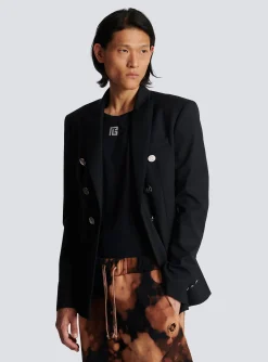 Balmain Double-breasted Wool Blazer