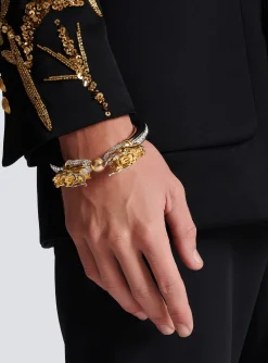 Balmain Dragon Bracelet With Pearl And Crystals