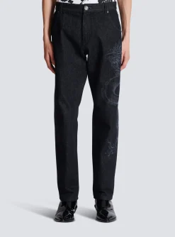 Balmain Dragon Denim Jeans