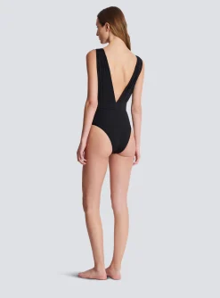 Women Balmain Draped Swimsuit