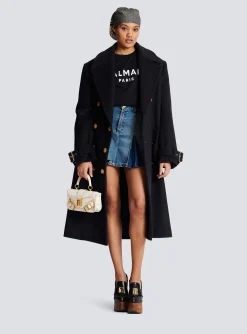 Women Balmain Eco-designed Cotton T-shirt With Logo Print