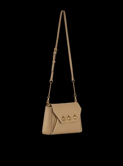 Balmain Embl&egrave;me Flap Grained Calfskin Bag