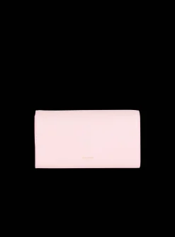 Women Balmain Embl&egrave;me Grained Calfskin Clutch