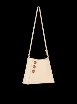 Women Balmain Embl&egrave;me Handbag In Grained Leather