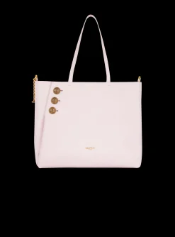 Women Balmain Embl&egrave;me Leather Tote Bag
