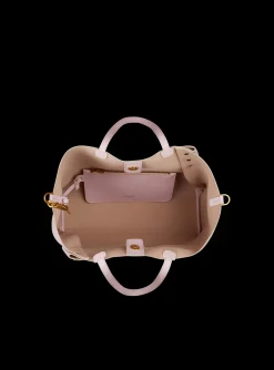 Women Balmain Embl&egrave;me Leather Tote Bag