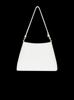 Women Balmain Embl&egrave;me Shoulder Bag In Grained Calfskin