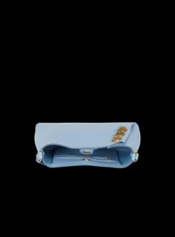 Women Balmain Embl&egrave;me Shoulder Bag In Grained Calfskin