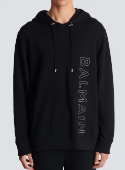 Balmain Embossed Hooded Sweatshirt