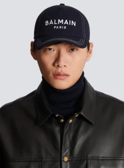 Balmain Embroidered Paris Cap