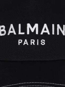 Balmain Embroidered Paris Cap