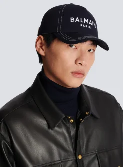 Balmain Embroidered Paris Cap