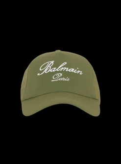 Balmain Embroidered Paris Cap
