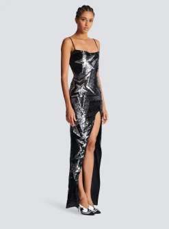 Women Balmain Embroidered Maxi Dress
