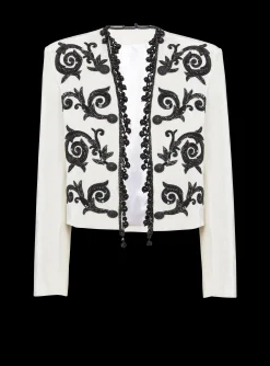 Balmain Embroidered Velvet Spencer Jacket
