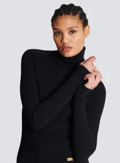 Women Balmain Fine Knit Turtleneck