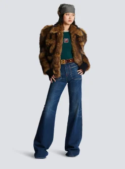 Women Balmain Flared Denim Jeans