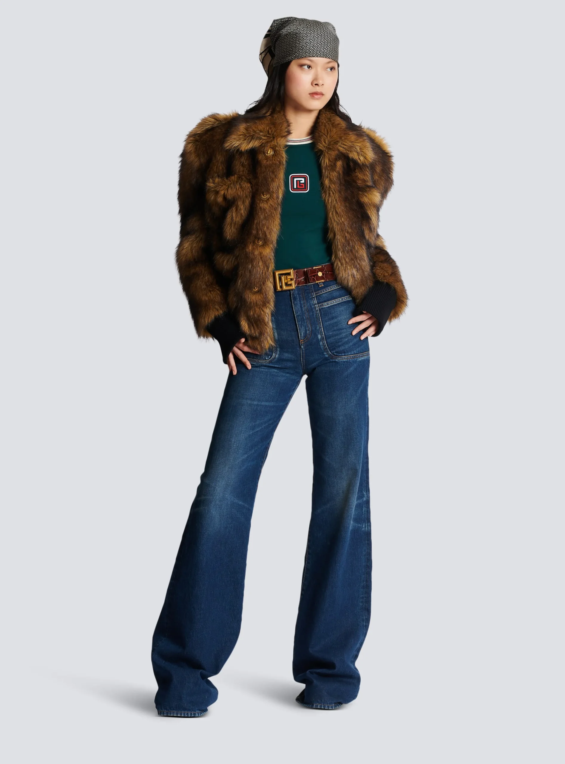 Women Balmain Flared Denim Jeans